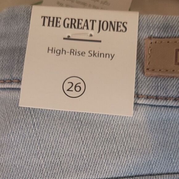 Blank NYC New Exposed Button Great Jones High Rise Skinny Light Blue Denim 26 - Picture 10 of 10